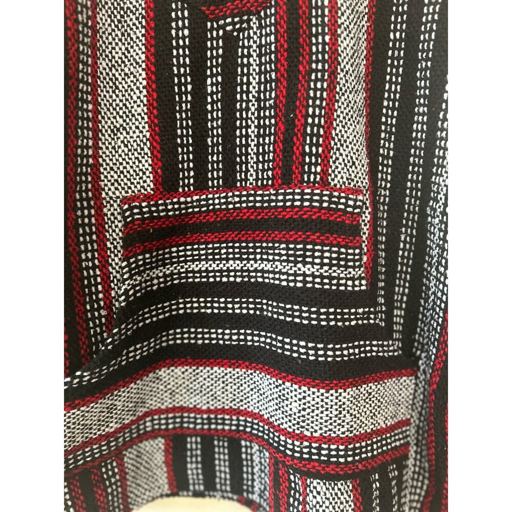 Iguana Jack Baja Hoodie Hooded Pullover Drug Rug Surfer Size S Small Red Black - Picture 6 of 6